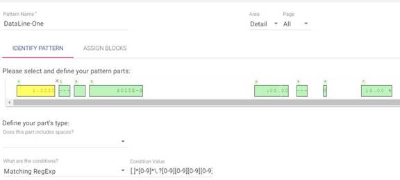 B2Win Suite - patterns and regular expressions example
