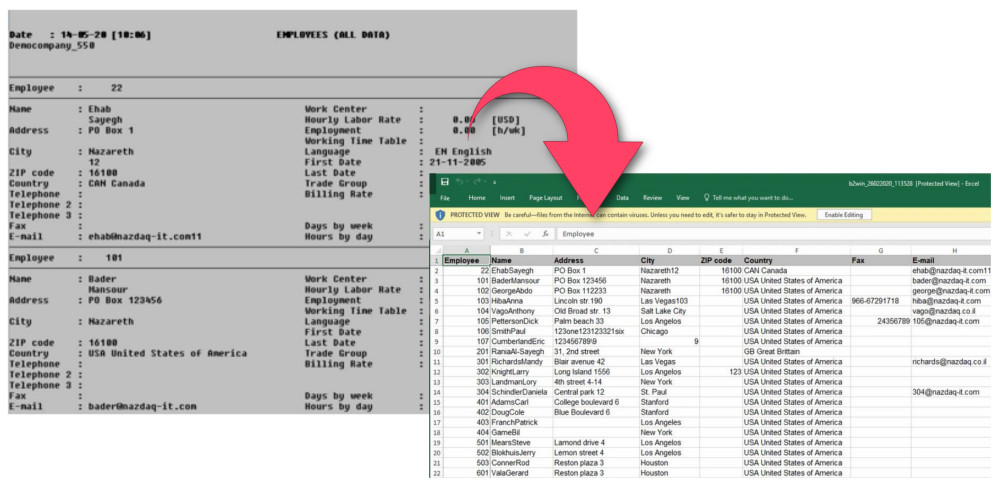 Data in Rows instead of Columns transformation – Illustration Data in Rows instead of Columns transformation - Illustration